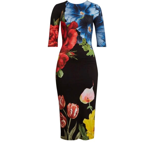 ALICE + OLIVIA DELORA MIDI DRESS SIZE XS/S NEW - Picture 5 of 9